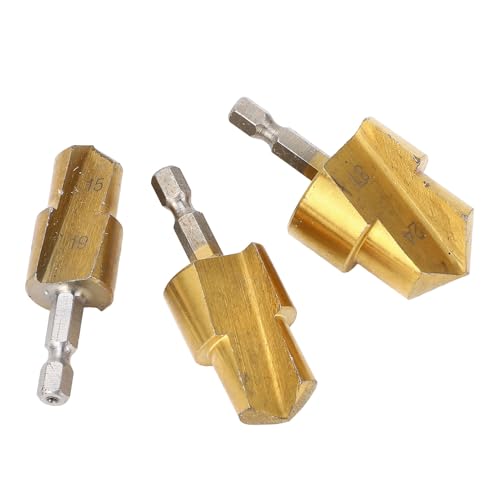 Greensen Rohr -Reamer -Bit, PVC Rohr -Reamer -Leitbohrbohrer 3 -Stück -Set 19mm 24 Mm 31 Mm für PPR PVC -Kunststoffrohre mit Hex -Shank -Anpassungen für die Meisten Elektrischen Bohrer Greensen Rohr -Reamer -Bit, PVC Rohr -Reamer -Leitbohrbohrer 3 -Stück -Set 19mm 24 Mm 31 Mm für PPR PVC -Kunststoffrohre mit Hex -Shank -Anpassungen für die Meisten Elektrischen Bohrer von Greensen