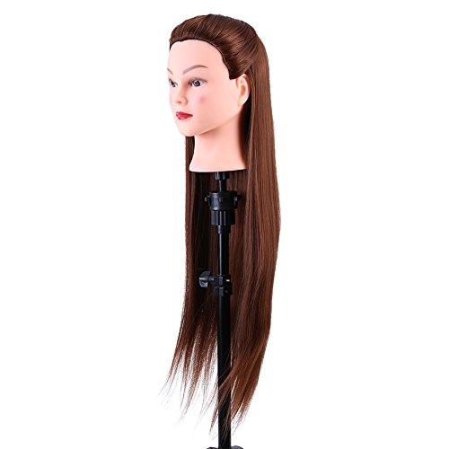 Trainingsköpfe, Übungskopf Haarstyling Puppe Kosmetik Puppenkopf mit Halter Perückenkopf DIY Haarschmuck Modellkopf mit Halterung für Friseur Übungskopfhalter Trainingsköpfe, Übungskopf Haarstyling Puppe Kosmetik Puppenkopf mit Halter Perückenkopf DIY Haarschmuck Modellkopf mit Halterung für Friseur Übungskopfhalter von Greensen