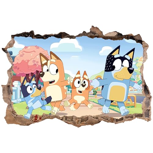 Grenric Anime-Motiv 3D-Wandaufkleber, Multicolor, Cartoon-Stil, für Kinderzimmer, Wand- & Glasdekoration, Wasserdicht, Wiederverwendbar von Grenric