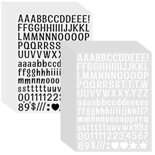 15 Blatt White Letter Stickers Buchstaben Zahlen Aufkleber Kit Buchstaben Aufkleber Selbstklebend Wasserfeste Vinyl Alphabet Nummer Sticker für Scrapbook Grußkarte Aufkleben zur Dekoration 15 Blatt White Letter Stickers Buchstaben Zahlen Aufkleber Kit Buchstaben Aufkleber Selbstklebend Wasserfeste Vinyl Alphabet Nummer Sticker für Scrapbook Grußkarte Aufkleben zur Dekoration von Grevosea