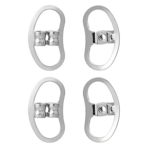 2 Stück Ohrring Verschlüsse Metall Ohrstecker Ohrring Rutschfest Verschlüsse Silber Ohrstecker Flacher Stopper Ohrstopper für Alle Arten von Ohrringen/Ohrringen/Schweren Schmuckohrringen von Grevosea