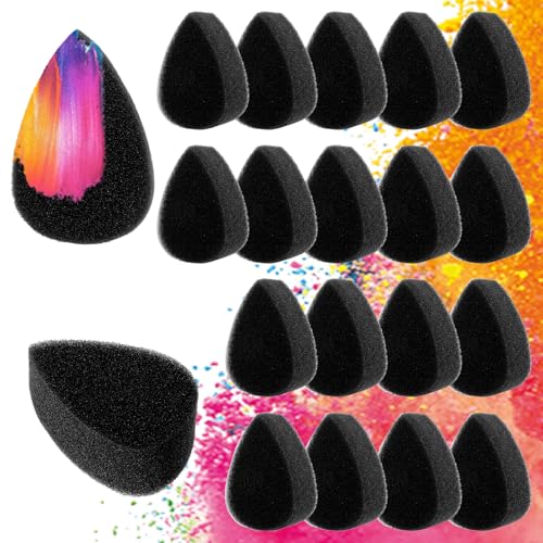 20 Stück schminkschwämme Face Paint Sponges Körperfarbe Schwämme Face Paint Sponges Make Up Malschwamm Gesichtsbemalungs Schwämme für Gesichtsbemalung für Erwachsene,Kunstwerke und Körperbemalung von Grevosea