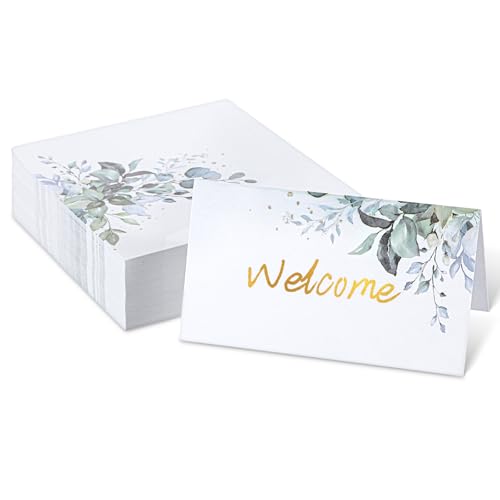 Tischkarten Geburtstag 50 Stück tischkarten konfirmation Hochzeit Tischkarten Elegante Platzkarten Hochzeit Namensschilder Beschriften für Konfirmation Kommunion Taufe Feier-10 * 9cm(A) von Grevosea