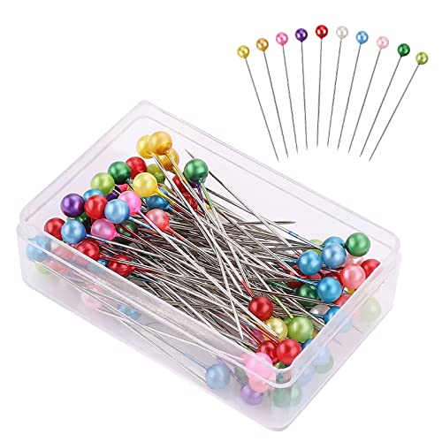 Grevosea Bunte Stecknadeln mit Kopf Glaskopfnadeln 40mm Edelstahl Stecknadeln Nähstifte Glaskugel Bunte Runde Mehrfarbig Stecknadeln nadeln für Nähen Quilten Und Handwerk Schmuck Making-100 Stück/Set Grevosea Bunte Stecknadeln mit Kopf Glaskopfnadeln 40mm Edelstahl Stecknadeln Nähstifte Glaskugel Bunte Runde Mehrfarbig Stecknadeln nadeln für Nähen Quilten Und Handwerk Schmuck Making-100 Stück/Set von Grevosea