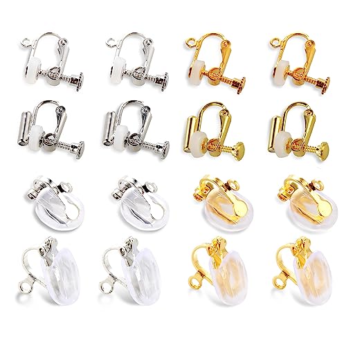 Grevosea 16 Stück Clip On Ohrring Konverter Ohrring Clips Nicht Durchbohrt Ohrclips,Klipp Ohrringe Ohrring Clips Konverter Clip Runde Flache Rückseite Ohrring für Frauen und Mädchen Geschenk Grevosea 16 Stück Clip On Ohrring Konverter Ohrring Clips Nicht Durchbohrt Ohrclips,Klipp Ohrringe Ohrring Clips Konverter Clip Runde Flache Rückseite Ohrring für Frauen und Mädchen Geschenk von Grevosea