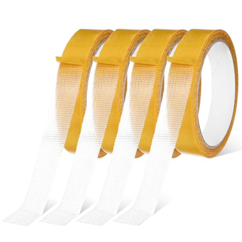 Grevosea 4 Stück Teppichklebeband Doppelseitiges Stoffband Saumband Selbstklebend 2x100cm Multifunktionales Doppelseitiges Klebeband Stoffklebeband für Teppich, Foto, Wand, Küche, Zuhause, Schule Grevosea 4 Stück Teppichklebeband Doppelseitiges Stoffband Saumband Selbstklebend 2x100cm Multifunktionales Doppelseitiges Klebeband Stoffklebeband für Teppich, Foto, Wand, Küche, Zuhause, Schule von Grevosea