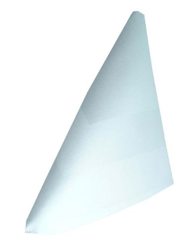 Grevotex Damast Serviette/Mitteldecke/Tischdecke mit Satin-Band, Weiß, weiß, 40 x 40 cm von Grevotex