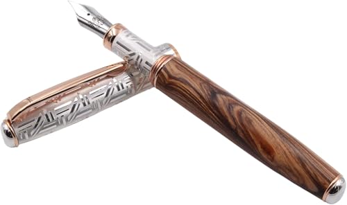 Grifos - Füllfederhalter aus mediterranem Olivenholz - Personalisiert - 925er Sterlingsilber - Rotgoldakzente - Einzigartige Eleganz und Design - Handgefertigt in Italien Grifos - Füllfederhalter aus mediterranem Olivenholz - Personalisiert - 925er Sterlingsilber - Rotgoldakzente - Einzigartige Eleganz und Design - Handgefertigt in Italien von Grifos