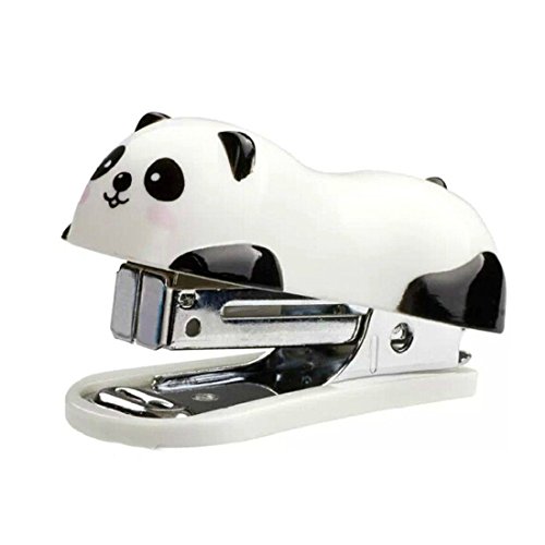 Niedlicher Panda-Mini-Schreibtischhefter, Heimheftgerät mit 1000 Heftklammern von Grifri