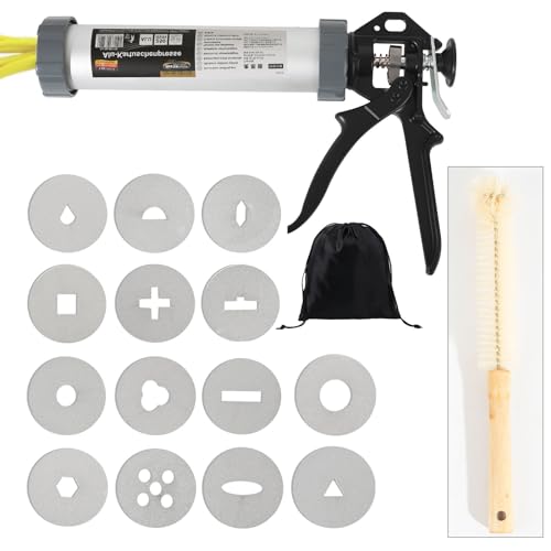 Griiyakii Tonextruder-Werkzeug, Tonpistolen-Werkzeuge sind mit 14 verschiedenen Platten zum Formen und Basteln mit der handgehaltenen Ton-Extrusionspistole zugewiesen Griiyakii Tonextruder-Werkzeug, Tonpistolen-Werkzeuge sind mit 14 verschiedenen Platten zum Formen und Basteln mit der handgehaltenen Ton-Extrusionspistole zugewiesen von Griiyakii
