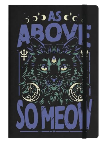 Grindstore As Above So Meow Notizbuch, Hardcover, A5, Schwarz Grindstore As Above So Meow Notizbuch, Hardcover, A5, Schwarz von Grindstore