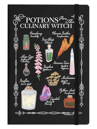 Grindstore Notizbuch Potions For The Culinary Witch, A5, Hardcover, Schwarz Grindstore Notizbuch Potions For The Culinary Witch, A5, Hardcover, Schwarz von Grindstore