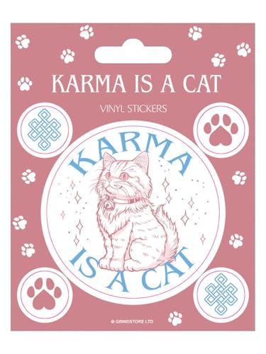 Karma is a Cat Vinyl-Aufkleber-Set Karma is a Cat Vinyl-Aufkleber-Set von Grindstore