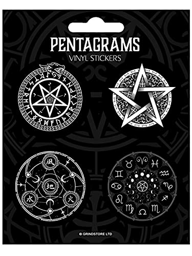Pentagrams Vinyl Sticker Set Sticker Pack von Grindstore