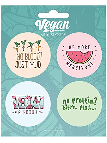 Vegan Vinyl Sticker Set Sticker Pack Vegan Vinyl Sticker Set Sticker Pack von Grindstore