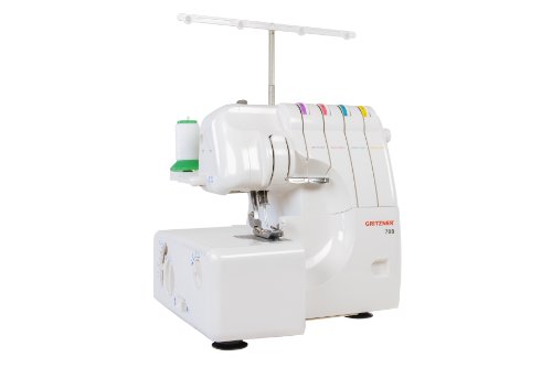 Gritzner 788 Overlock mit LED Licht + 5 praktische Nähfüße aus dem Sonderzubehör + Abfallbehälter + E-Book "meine Overlock" -> aktuellstes Modell von Gritzner