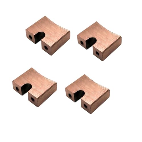 Grivon V-Form Kohlebürstenhalter 10 * 32mm J164 Reel Fischgräten Kohlebürstenhalter Windkraftgenerator Schiffserdung Kupferbürstenhalter Hochstrom(Brown) von Grivon