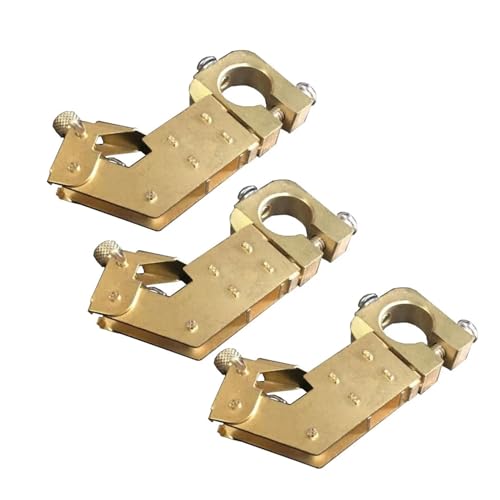 Grivon V-Form Kohlebürstenhalter 30 * 8 * 6mm Reel Fischgräten Kohlebürstenhalter Windkraftgenerator Schiff Erdung Kupferbürstenhalter Hochstrom(Blue) von Grivon