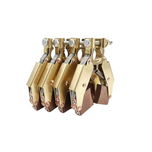 Grivon V-Form Kohlebürstenhalter 4 stücke 6,5 x20 V Form Kupfer Kohlebürstenhalter Montage J164 Fischgräten Halter(4-1 6.5x20 J164) von Grivon