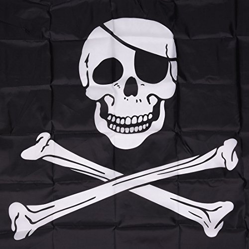 Griwiuiowe Piratenflagge Skull und Crossbones Rodger 5X3 GrößE von Griwiuiowe