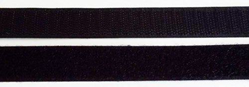 0,5 m Klettband Haken- und Flauschband 30 mm schwarz zum Nähen von Großhandel für Schneiderbedarf
