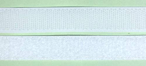 1 m Klettband Haken- und Flauschband 50 mm weiß zum Nähen von Großhandel für Schneiderbedarf