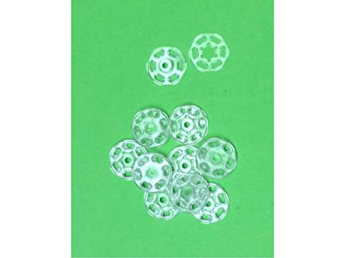 10 Druckknöpfe zum Annähen Kunststoff transparent 18 mm 10 Druckknöpfe zum Annähen Kunststoff transparent 18 mm von Großhandel für Schneiderbedarf