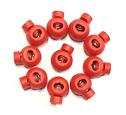 10 Kordelstopper 1-Loch rot Kunststoff bis 5 mm Kordelstärke 10 Kordelstopper 1-Loch rot Kunststoff bis 5 mm Kordelstärke von Großhandel für Schneiderbedarf