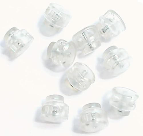 10 Kordelstopper transparent 2-Loch Kunststoff bis 3 mm Kordelstärke 10 Kordelstopper transparent 2-Loch Kunststoff bis 3 mm Kordelstärke von Großhandel für Schneiderbedarf