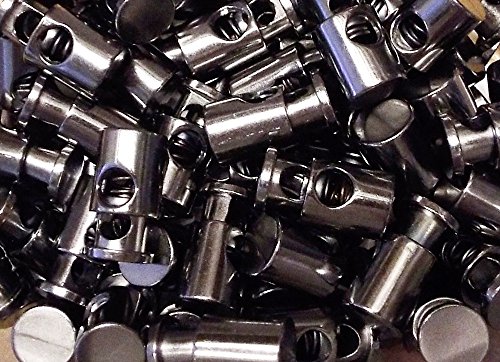 2 Kordelstopper Metall Silber brüniert 1 cm x 2 cm 2 Kordelstopper Metall Silber brüniert 1 cm x 2 cm von Grosshandel für Schneiderbedarf