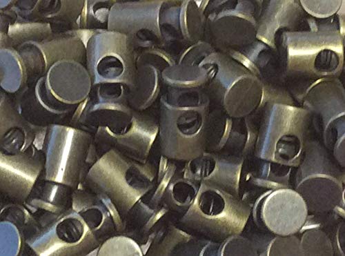 2 Kordelstopper Metall altmessing 1 cm x 2 cm 2 Kordelstopper Metall altmessing 1 cm x 2 cm von Grosshandel für Schneiderbedarf