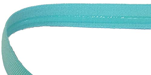 2 m Gummiband mit Silikon Beschichtung 11 mm tuerkis 2 m Gummiband mit Silikon Beschichtung 11 mm tuerkis von Großhandel für Schneiderbedarf