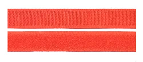 2 m Klettband Haken- und Flauschband 20 mm orange zum Nähen 2,50€/m von Großhandel für Schneiderbedarf