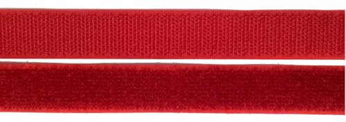 2 m Klettband Haken- und Flauschband 20 mm rot zum Nähen 2,49€/m von Großhandel für Schneiderbedarf