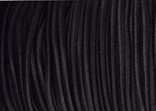 2m elastische Kordel/Gummikordel schwarz 5 mm von Großhandel für Schneiderbedarf