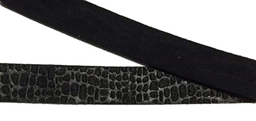 3 m Gummiband 20 mm schwarz Animal-Prägung 1,53€/m von Großhandel für Schneiderbedarf