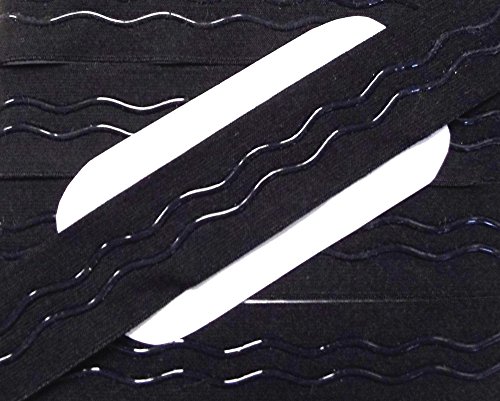 3 m Gummiband mit Silikon Beschichtung 17 mm schwarz Welle 3 m Gummiband mit Silikon Beschichtung 17 mm schwarz Welle von Großhandel für Schneiderbedarf