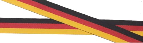 3 m Nationalband schwarz-rot-gold 20 mm 3 m Nationalband schwarz-rot-gold 20 mm von Großhandel für Schneiderbedarf