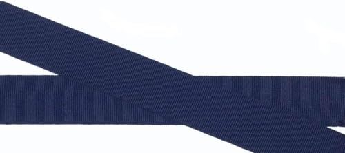 3 m Ripsband 25 mm dunkel blau/marine von Großhandel für Schneiderbedarf