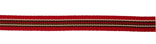 3 m Ripsband 9 mm rot/weiss/gruen von Großhandel für Schneiderbedarf