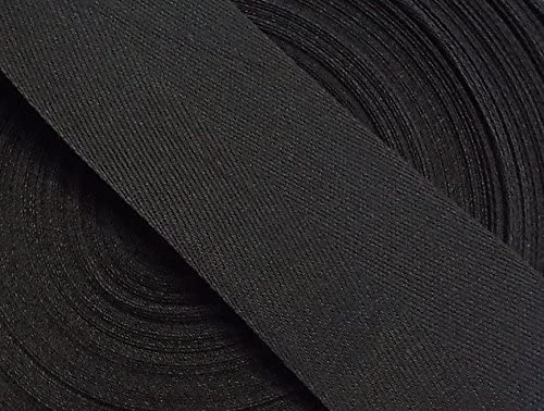5 m Baumwollband 50 mm schwarz von Großhandel für Schneiderbedarf