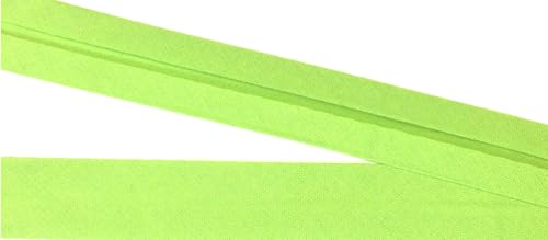 5 m Baumwollschrägband apfelgrün 20 mm vorgefalzt 5 m Baumwollschrägband apfelgrün 20 mm vorgefalzt von Großhandel für Schneiderbedarf