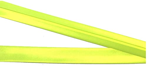 5 m Satin Schrägband 20 mm vorgefalzt neon von Großhandel für Schneiderbedarf