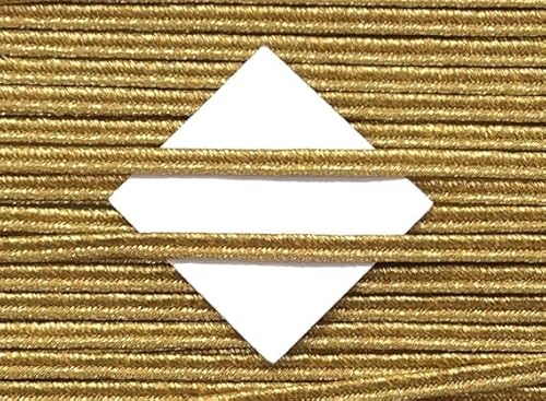 5 m Soutache 6 mm Lurex gold für Uniformen… von Großhandel für Schneiderbedarf