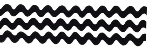 5 m Zackenlitze 10mm schwarz 5 m Zackenlitze 10mm schwarz von Großhandel für Schneiderbedarf