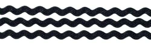 5 m Zackenlitze schwarz 8mm 5 m Zackenlitze schwarz 8mm von Großhandel für Schneiderbedarf