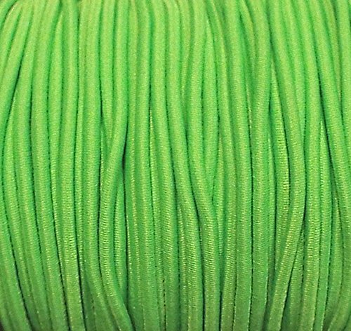5 m elastische Kordel/Gummikordel neon Gruen 2,5 mm von Großhandel für Schneiderbedarf