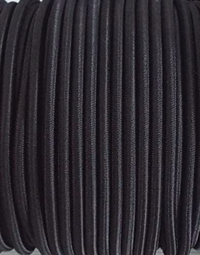 5 m elastische Kordel /Gummikordel schwarz 5 mm von NANDEYIBI