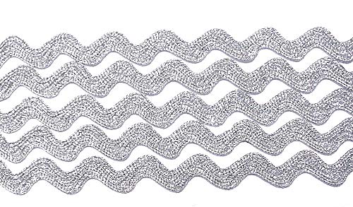 5m Zackenlitze Lurex silber 4mm 5m Zackenlitze Lurex silber 4mm von Großhandel für Schneiderbedarf