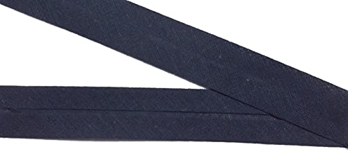9 m Baumwollschrägband dunkelblau 20 mm vorgefalzt 0,77 €/m von Großhandel für Schneiderbedarf